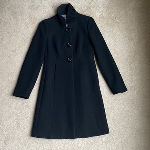 Jcrew wool coat black